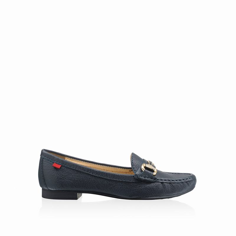 Russell & Bromley Grand Womens Snaffle Trim Moccasin Blue |PCM217RS|